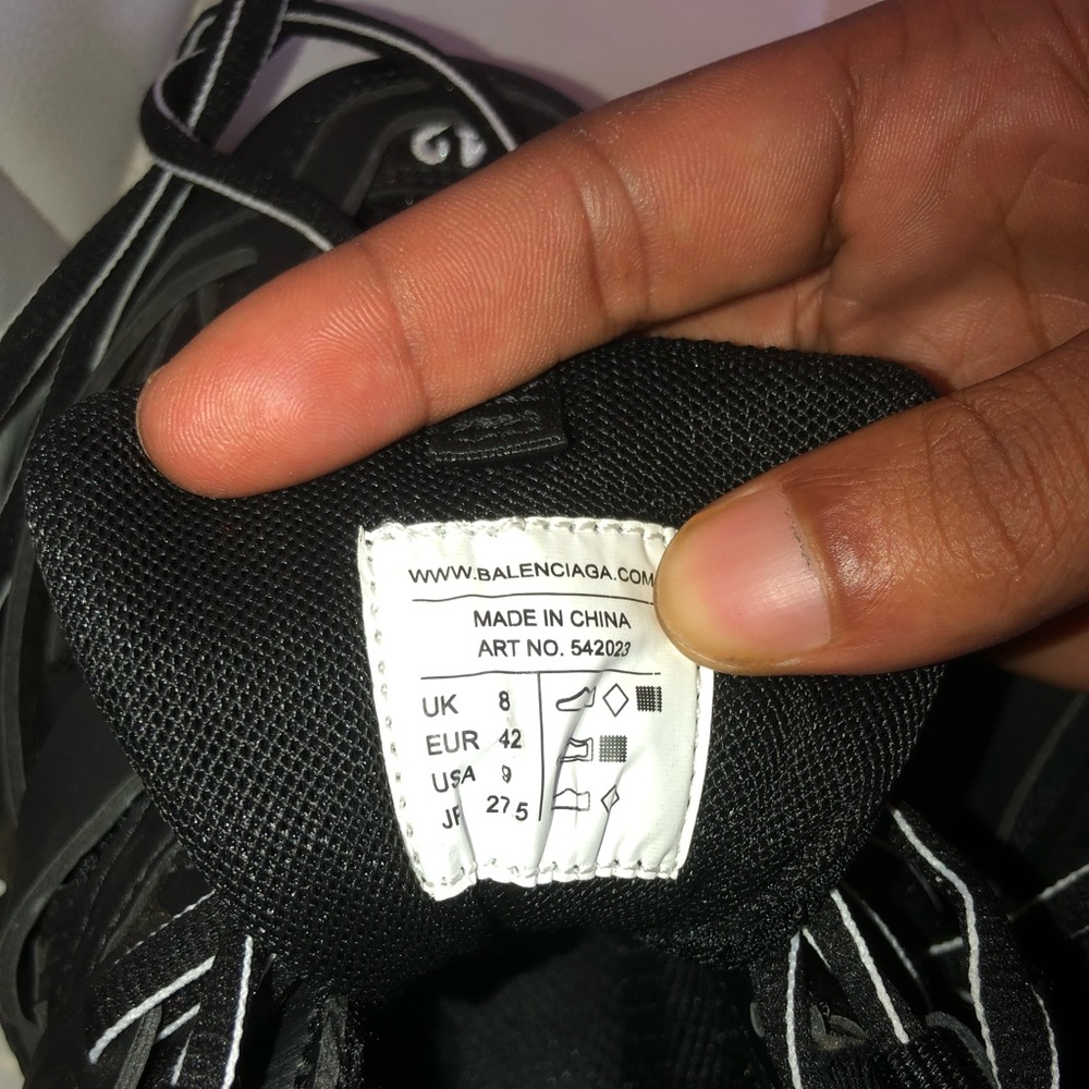 Men Balenciaga Shoes Size 9 Black - Picture 3 of 3